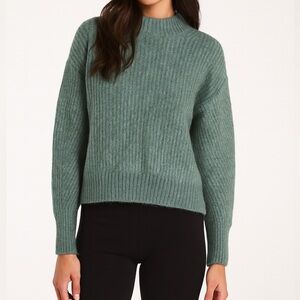 Everlane Green Alpaca & Wool Knit Sweater - Size XS